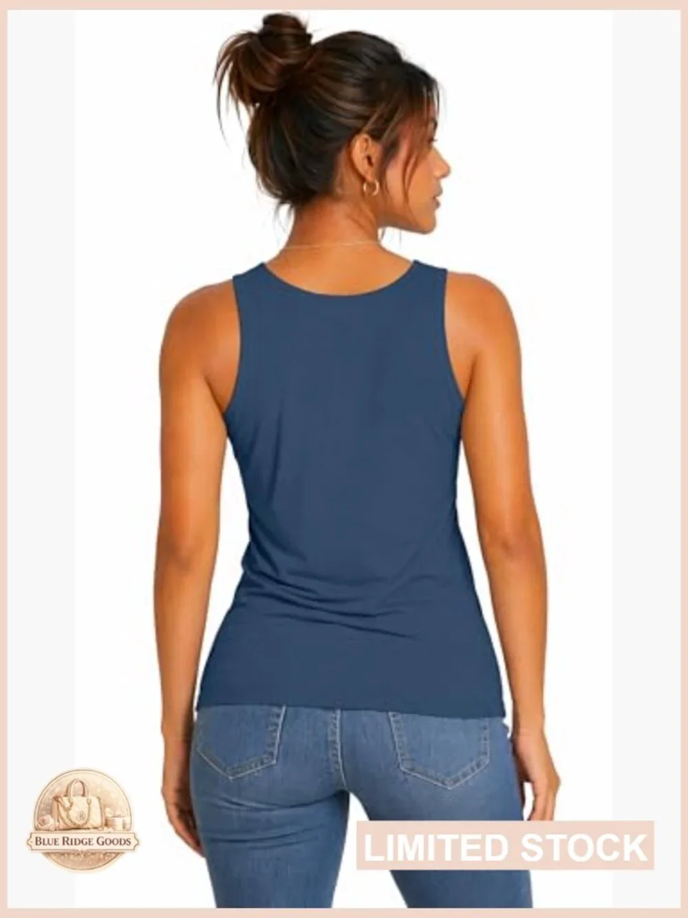 Slim Fit Camisole Top Undershirt Buttery Soft Layering Tank Top Basic Essential - Picture 6 of 6